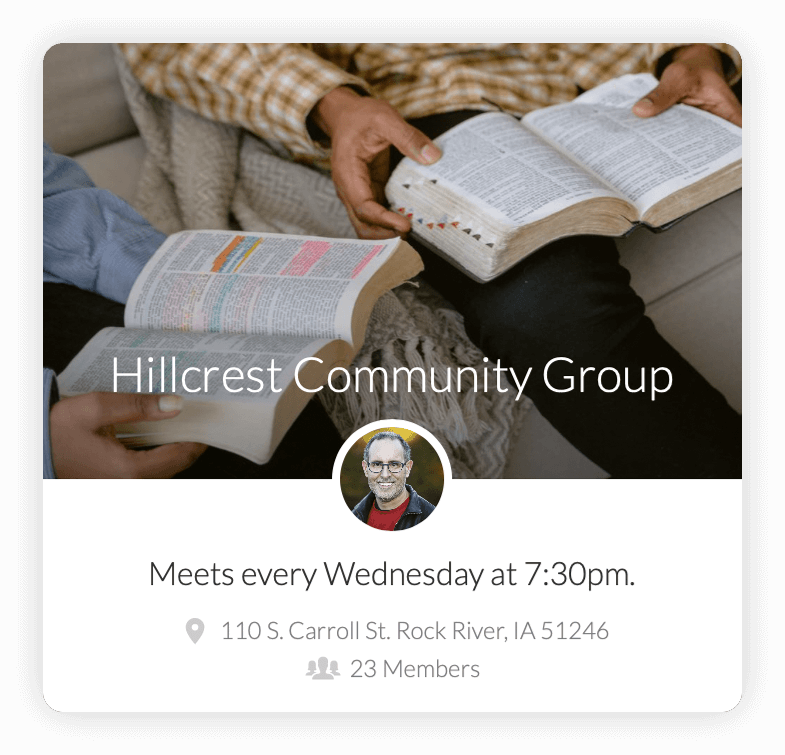 hillcrest community group screenshot
