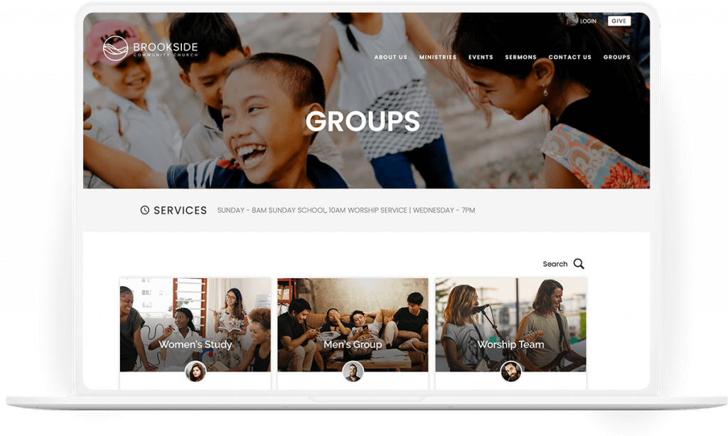 group dashboard screenshot