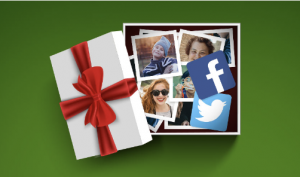 gift with a bunch of photos inside