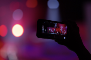 taking a video using a cellphone