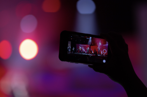 taking a video using a cellphone