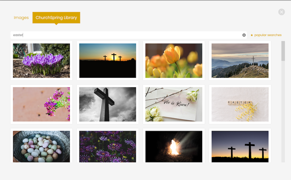 ChurchSpring Media Library Easter images