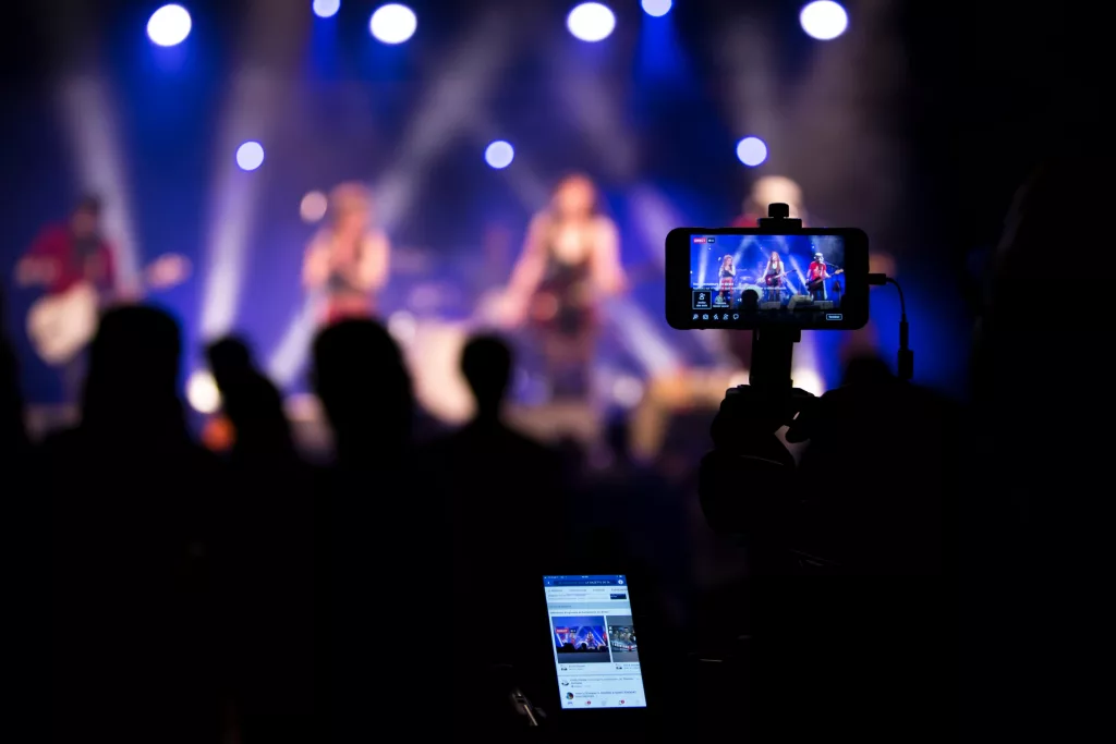 smartphone live recording concert