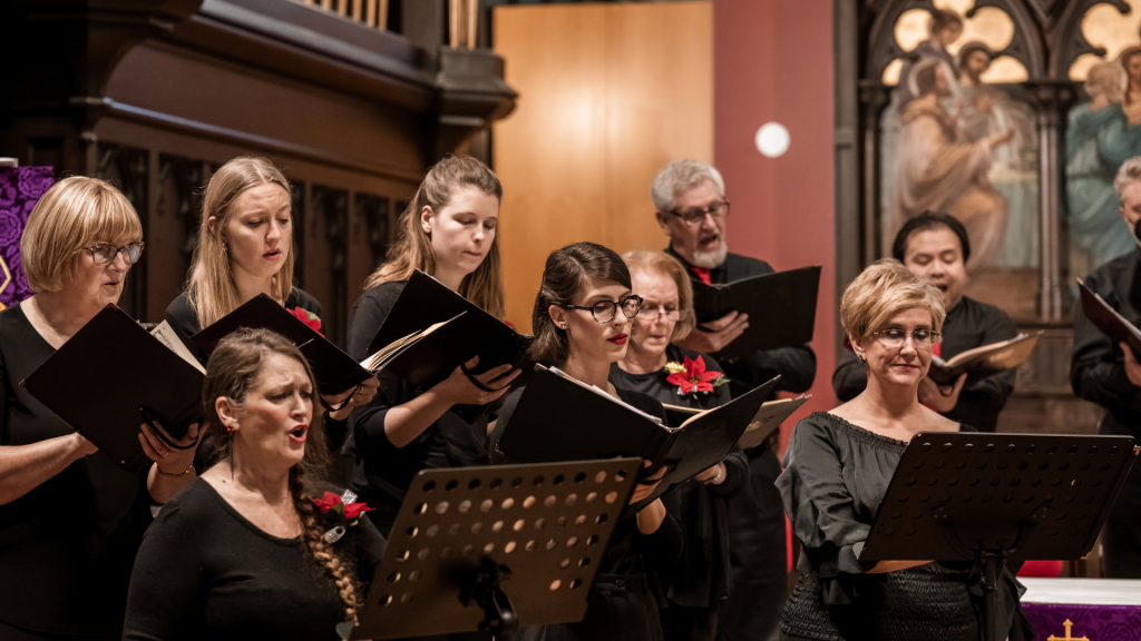 Church Choir during Christmas eve performance