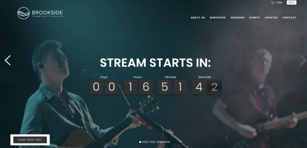 screenshot of streaming countdown